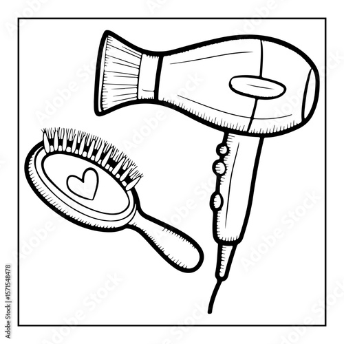 hand drawn vector illustration of coloring pages