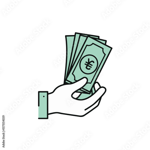 Hand holding cash representing financial transactions and wealth management.