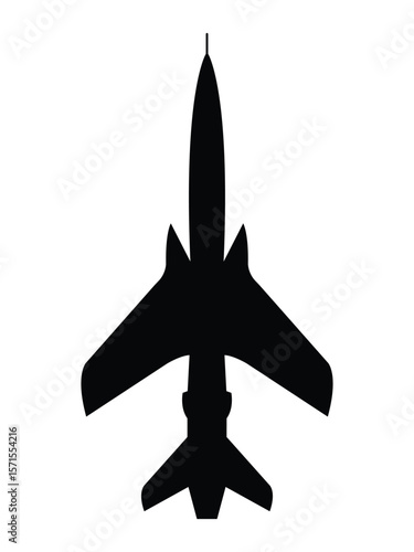 F-105 Thunderchief fighter jet icon. us army symbol. isolated vector image for military concepts, infographics and web design, Heritage of U.S. Air Force Fighters