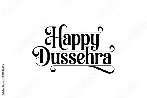Happy Dussehra Typography