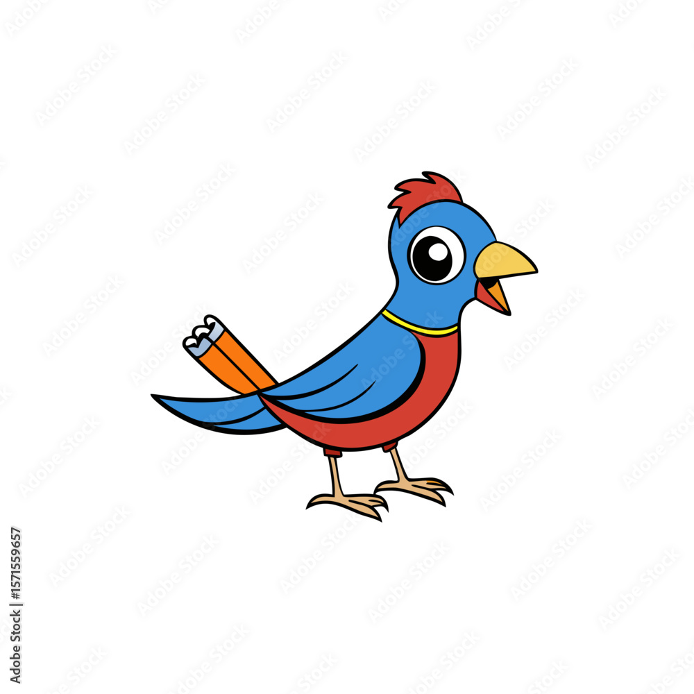 Fototapeta premium vector illustration of a bird