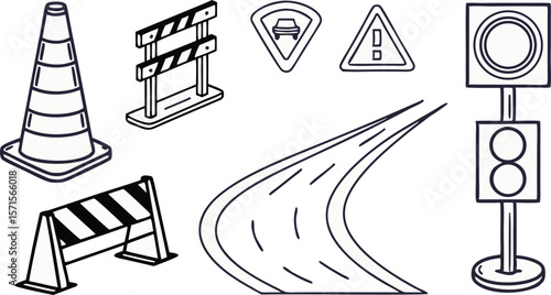 Clean road construction signs create awareness and safety for roadway projects and detours.