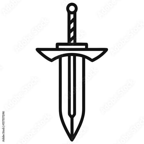 Fantasy Gaming Sword and Potion Icon Set