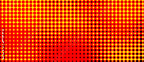 Sizzling backdrop showcases a warm gradient with halftone dots, perfect for attention-grabbing visuals and dynamic designs.