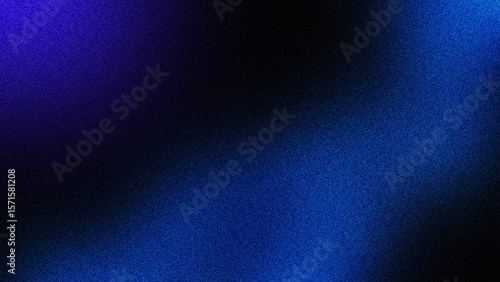 Abstract Blue Gradient Texture: Dark to Bright, Noise Effect, Digital Background