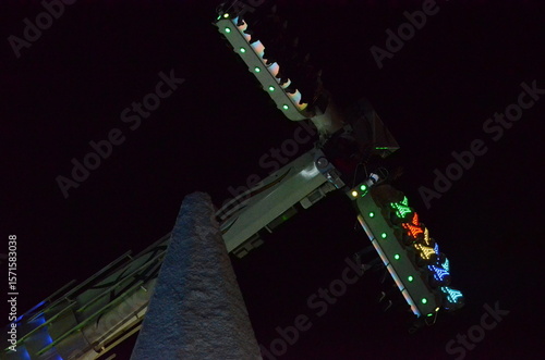 neon lights on the wall