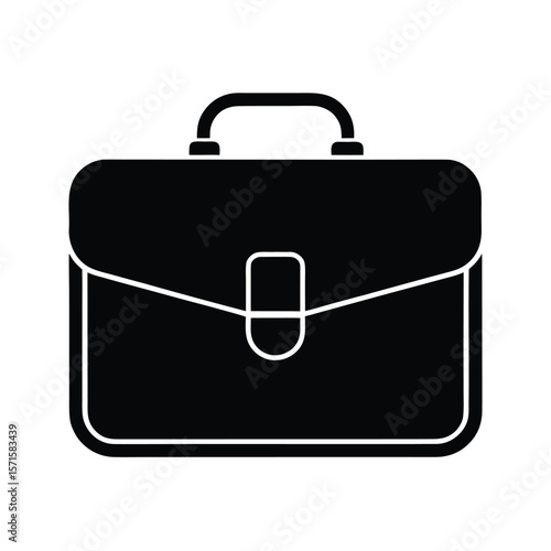 Briefcase Outline Icon Vector Illustration