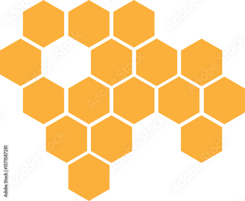 Honeycomb bee icon on white background. honeycomb icon for your web site design, logo, app, UI. flat style. honey comb sign. Vector Illustration .