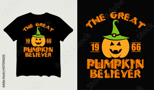 The great 1966 pumpkin believer t-shirt design for t-shirt quotes or poster svg printable cut file	