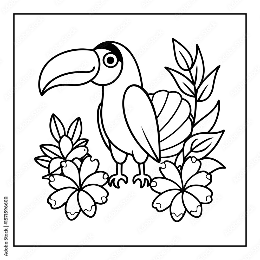 Naklejka premium hand drawn coloring pages for kids