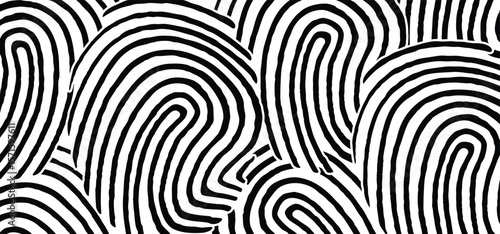 Line finger print icon. Finger print id authentication. ID private information code. Finger prints scanning, biometric. scan or scanner for lock secure security. Digital fingerprint, identification.