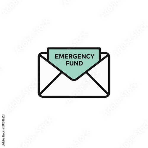 An envelope containing the emergency fund message.