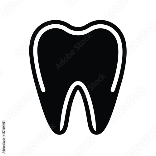 Tooth Outline Icon Vector Illustration