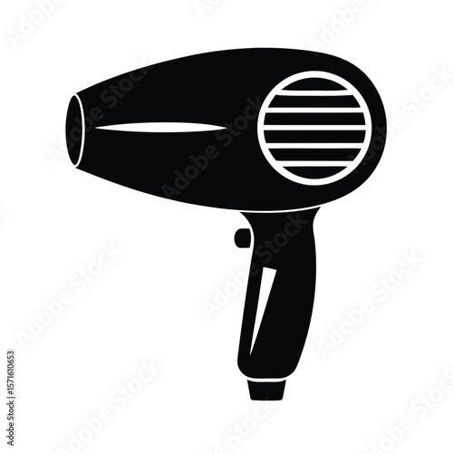 standard handheld hair dryer with a wide nozzle