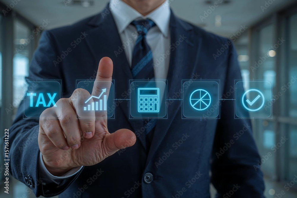 Obraz premium Streamlining Tax Processes Efficient Tax Management for Businesses