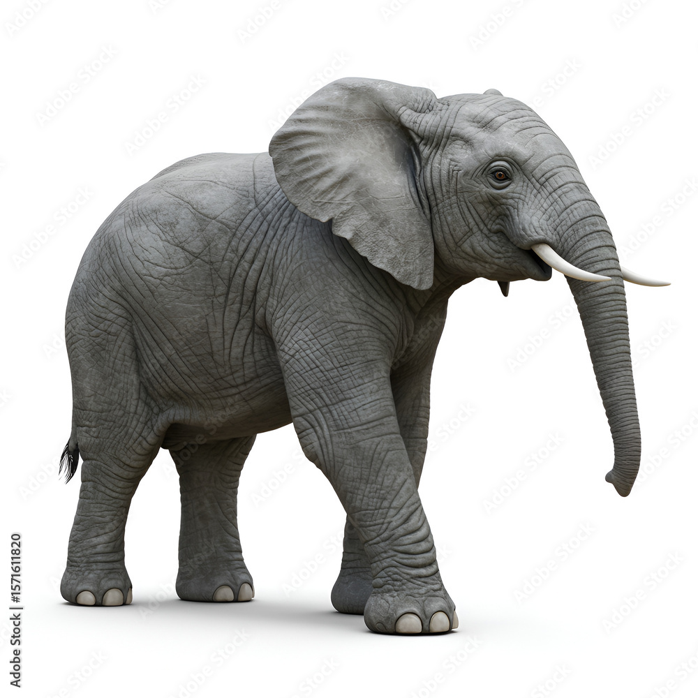 Obraz premium elephant isolated on white
