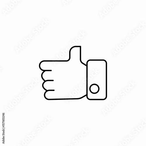 thumbs up gesture icon sign vector