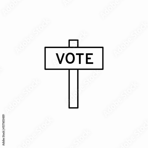 vote sign icon sign vector
