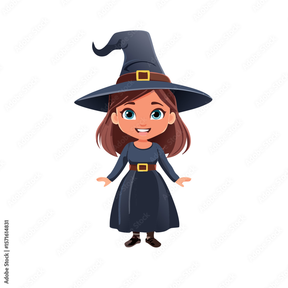 Cartoon Witch Character – Vector Illustration on White Background for Halloween and Fantasy-Themed Designs
Cartoon Witch Character – Vector Illustration on White Background for Halloween and Fantasy-Themed Designs