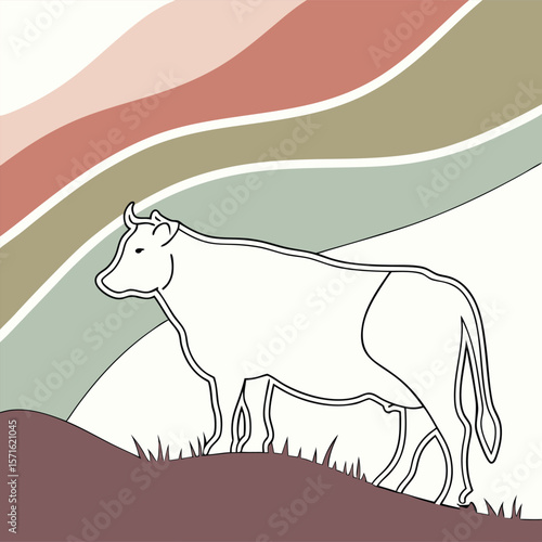 Two Bulls Racing Upward – Financial Market Concept

