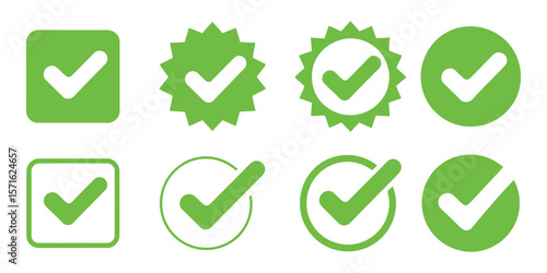 Check mark icons set.  Check marks symbol collection. check mark icon vector .symbol, sign, yes, right