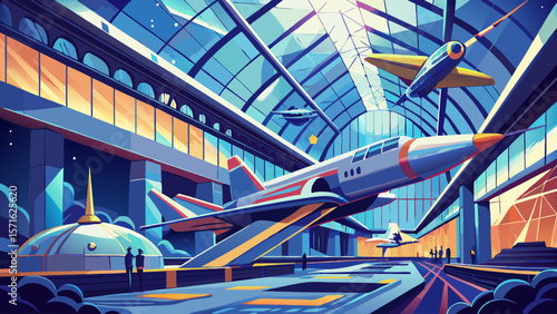 In Washington, the Smithsonian National Air and Space Museum features soaring aircraft suspended in bright light, capturing humanity’s daring reach for the skies in a futuristic steel-and-glass hall.