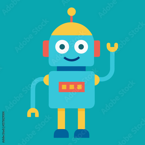 Kawaii Robot Waving