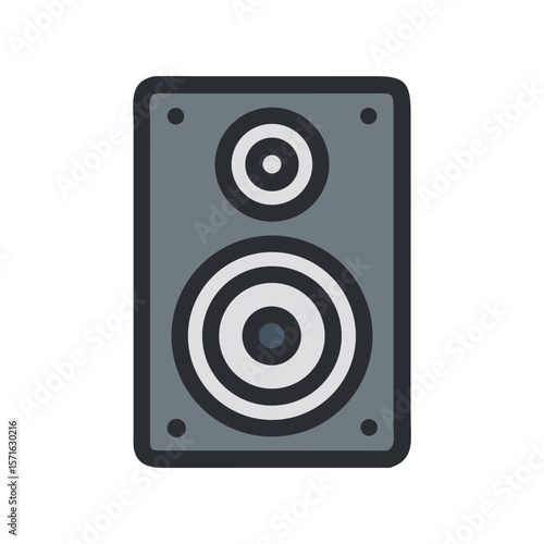 speakers isolated on white background