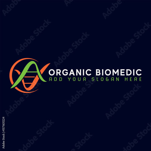 eco bio medical and natural soup logo design vector