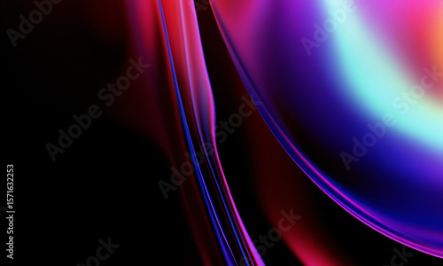 Abstract flowing with vibrant colors create a dynamic design