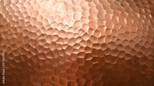 Patterned Beaten Copper Texture for Warm Modern Interior Design and Decor Features