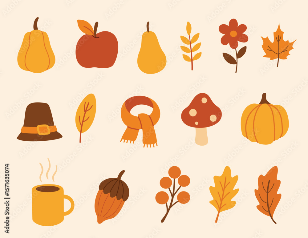 Autumn Cute Icon Collection Autumn Cute Icon Collection