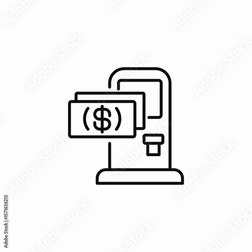 payment machine icon sign vector