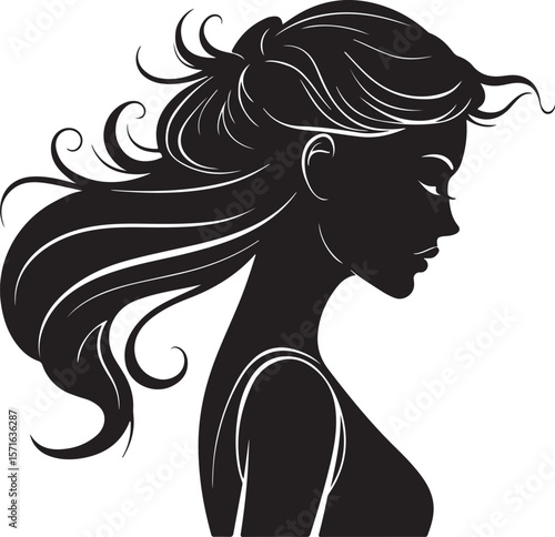 girl with long hair