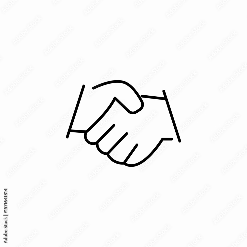 handshake deal agreement icon sign vector handshake deal agreement icon sign vector