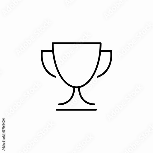 trophy award win icon sign vector