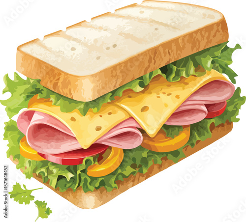ham and cheese sandwich