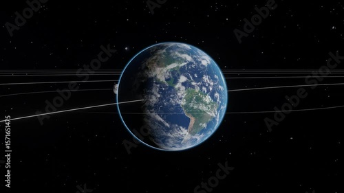 Zooming into planet from outside of the solar system
