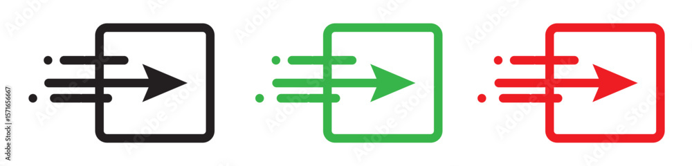 Simple flat delivery icon set Simple flat delivery icon set