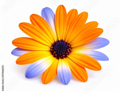 Wallpaper Mural orange and Blue flower Torontodigital.ca