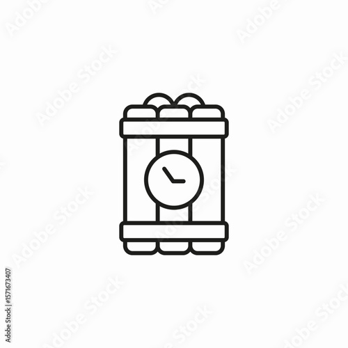 time bomb explosive icon sign vector