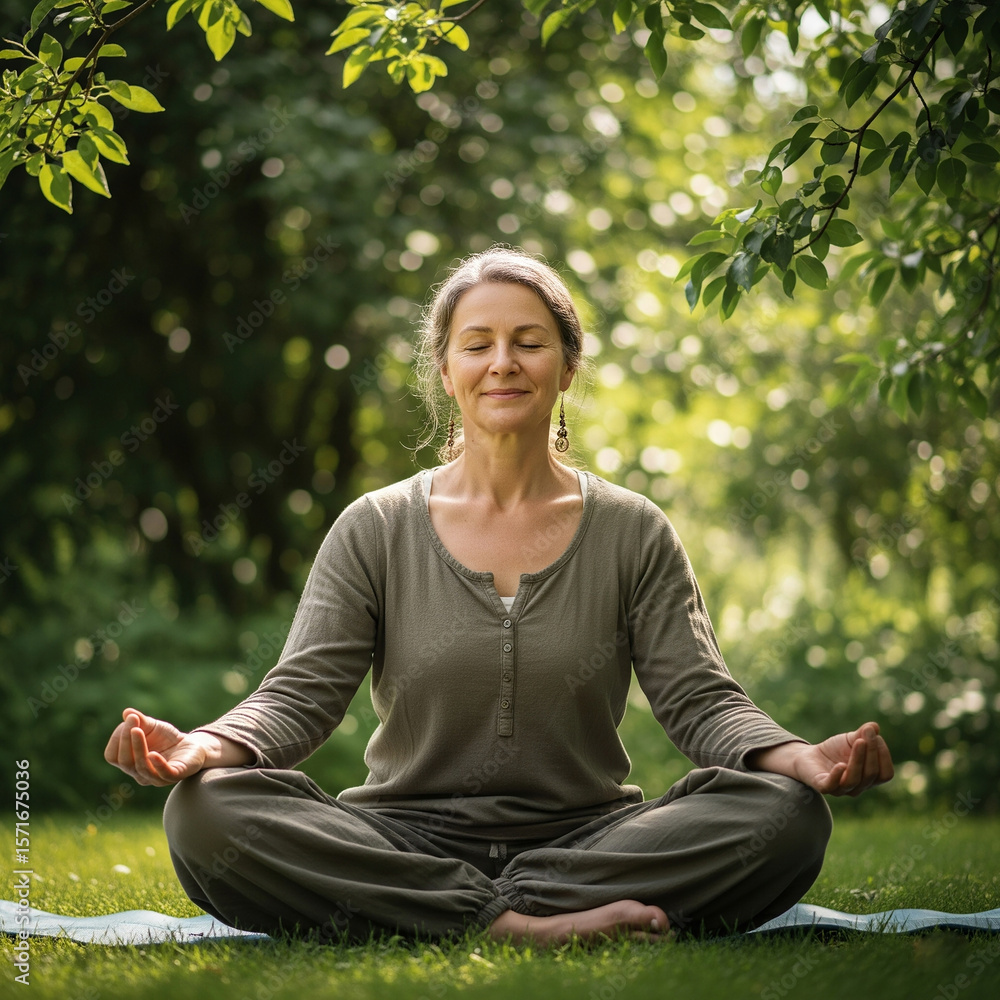 young woman meditating in yoga pose. young woman sitting and doing yoga. Woman practicing meditation with a feeling of gratitude and peace. young woman meditating in yoga pose. young woman sitting and doing yoga. Woman practicing meditation with a feeling of gratitude and peace.