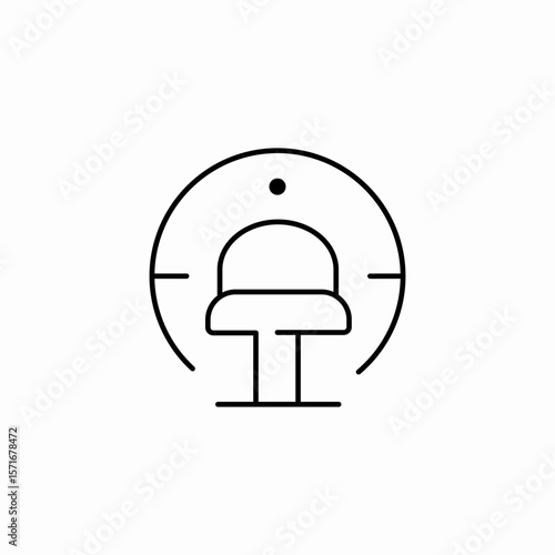 ct scanner imaging icon sign vector