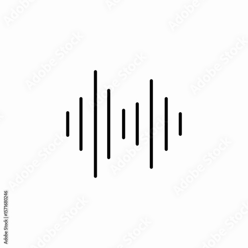 sound wave equalizer icon sign vector