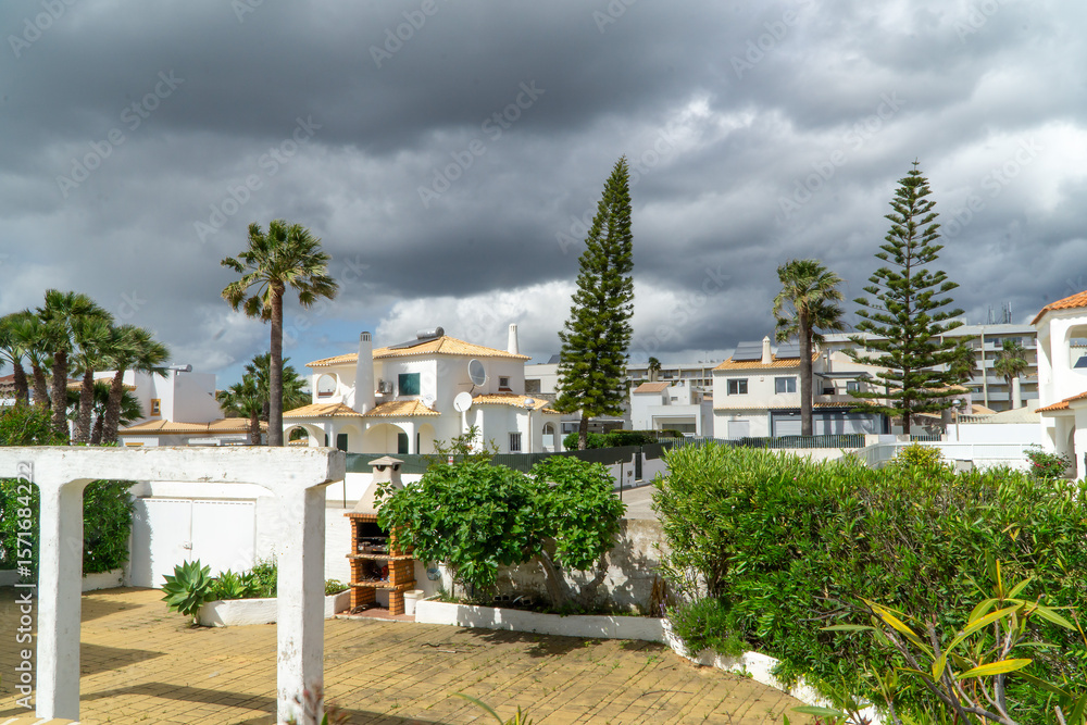 Fototapeta premium Holigay houses with white style