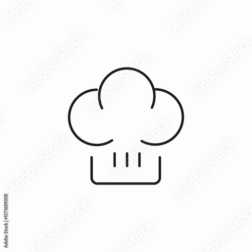 chef hat cooking icon sign vector