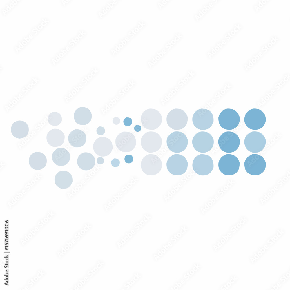 Abstract blue dots pattern on white background for design projects Abstract blue dots pattern on white background for design projects