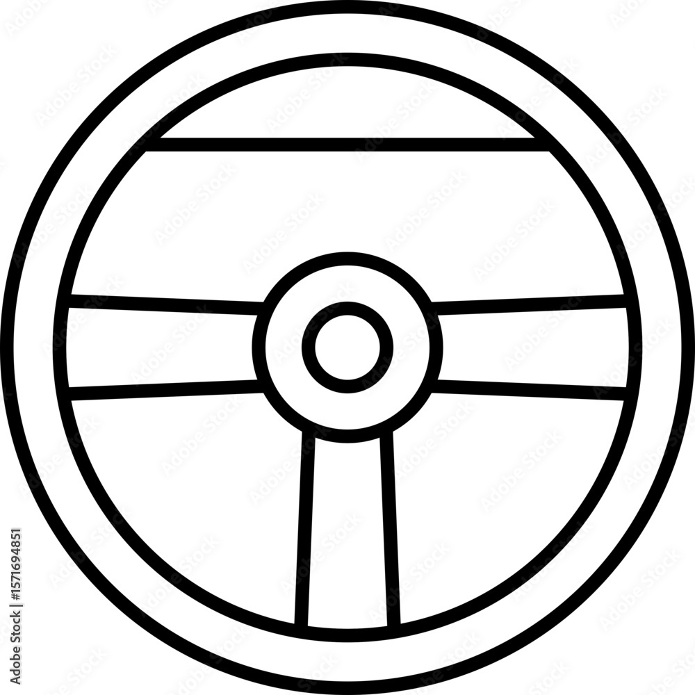 Obraz premium Wheel Icon