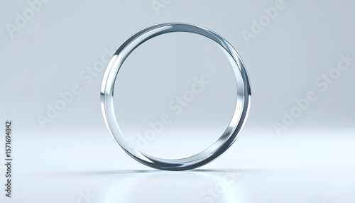 Clear, smooth ring shape on light gray background