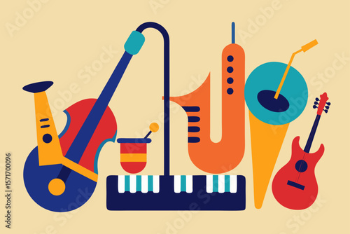 musical instruments set